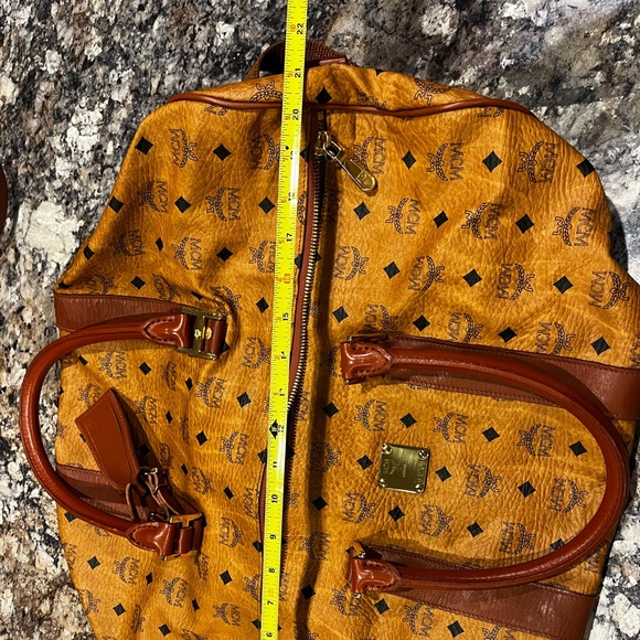 MCM Tan and Brown Travel Bag - Picture 12 of 15